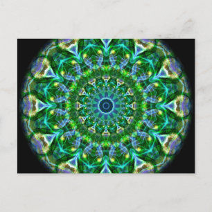 Green Spring Kaleidoskop Postkarte