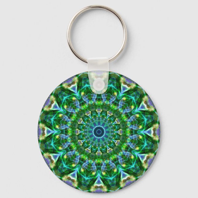 Green Spring Kaleidoskop Schlüsselanhänger (Vorderseite)