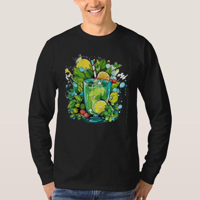 Green Springtime soft drink for spring Feelings T-Shirt (Vorderseite)