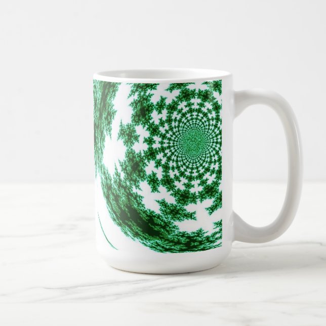 Green Spun Thread Kaffeetasse (Rechts)