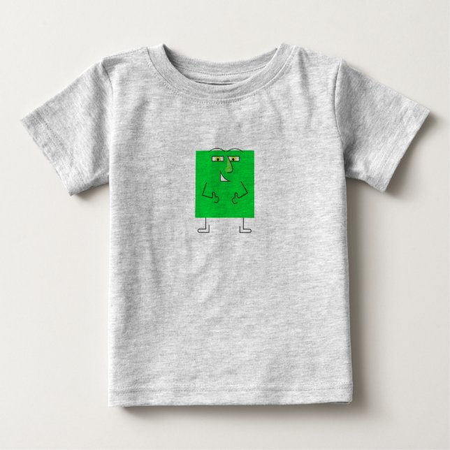 Green Square Typ Baby T-shirt (Vorderseite)
