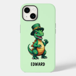 Green St Patrick's Day Dinosaurier Case-Mate iPhone 14 Hülle