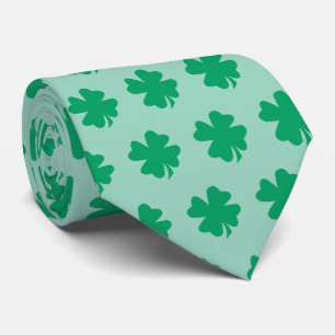 Green St Patrick's Day Kleeblatt Blätter Geschenk Krawatte