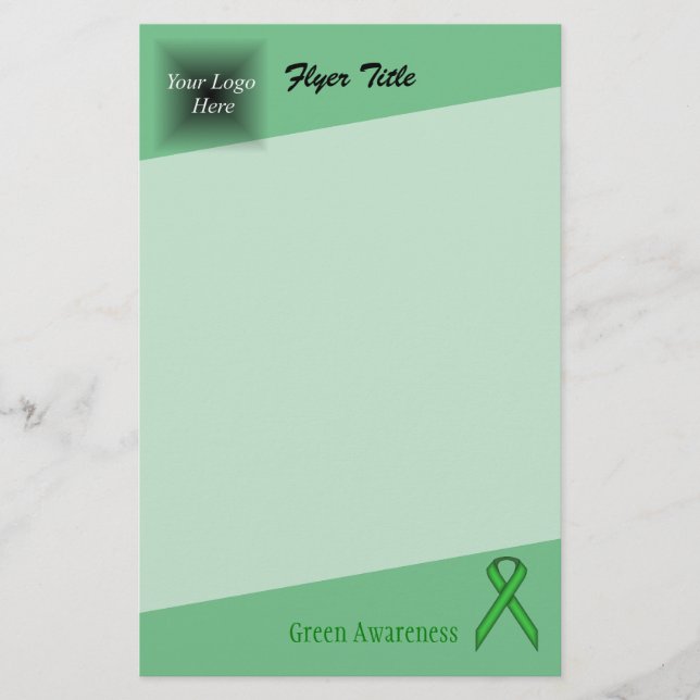 Green Standard Ribbon von Kenneth Yoncich Flyer (Vorne)