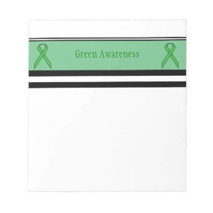 Green Standard Ribbon von Kenneth Yoncich Notizblock