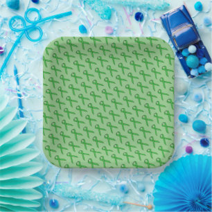 Green Standard Ribbon von Kenneth Yoncich Pappteller