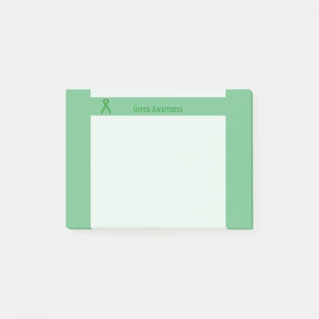 Green Standard Ribbon von Kenneth Yoncich Post-it Klebezettel (Vorderseite)