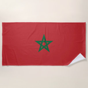 Green Star (Flagge Marokkos) Strandtuch