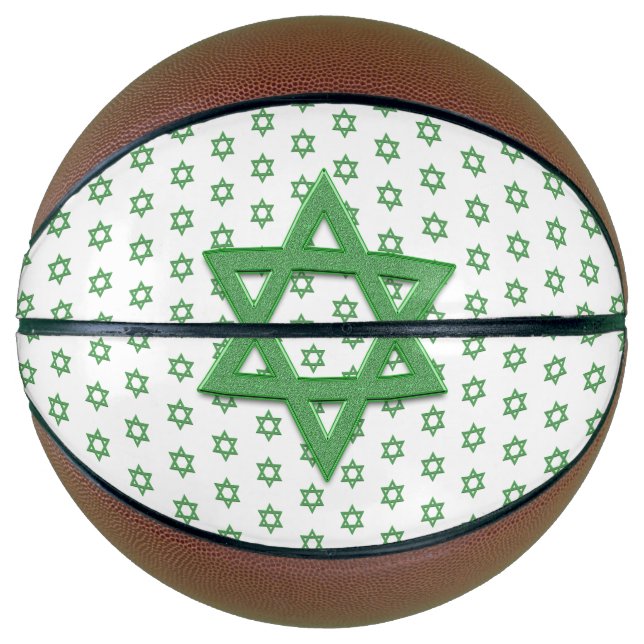 Green Star von David Seamless Basketball (Vorderseite)
