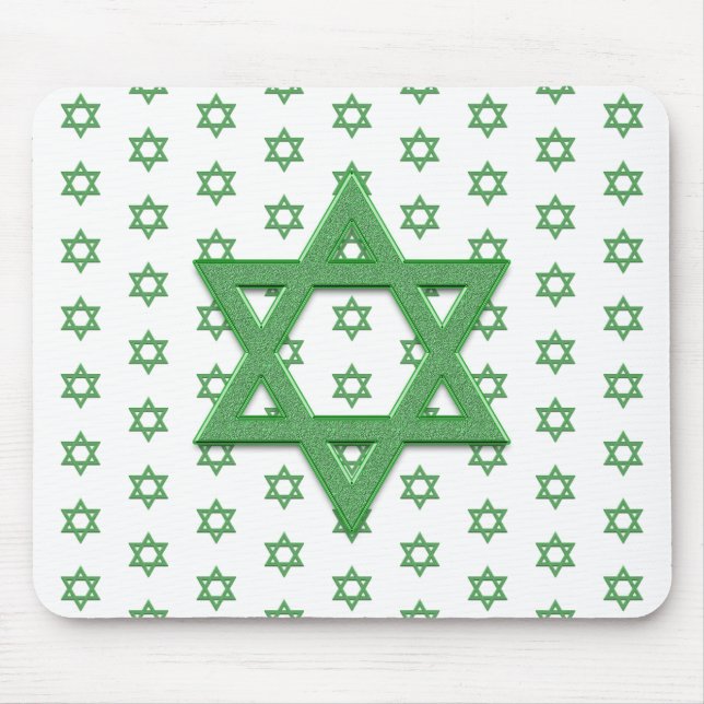 Green Star von David Seamless Mousepad (Vorne)