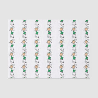 Green Strichmännchen Cheerleader Seidenpapier