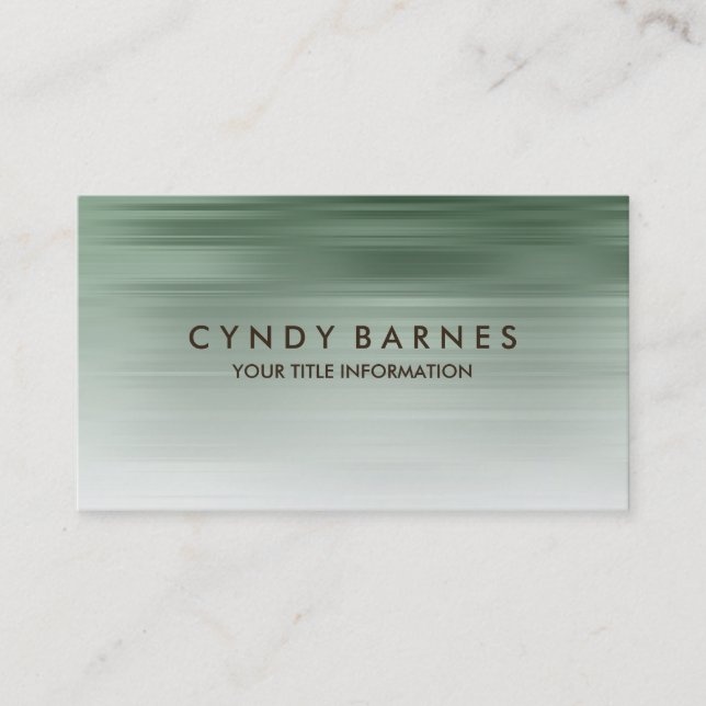 Green Strip Business Card Visitenkarte (Vorderseite)