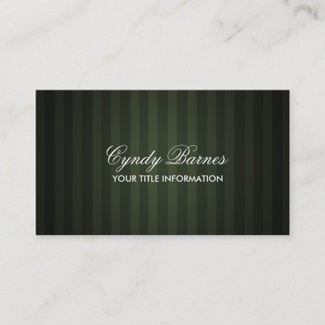 Green Strip Business Card Visitenkarte (Vorderseite)
