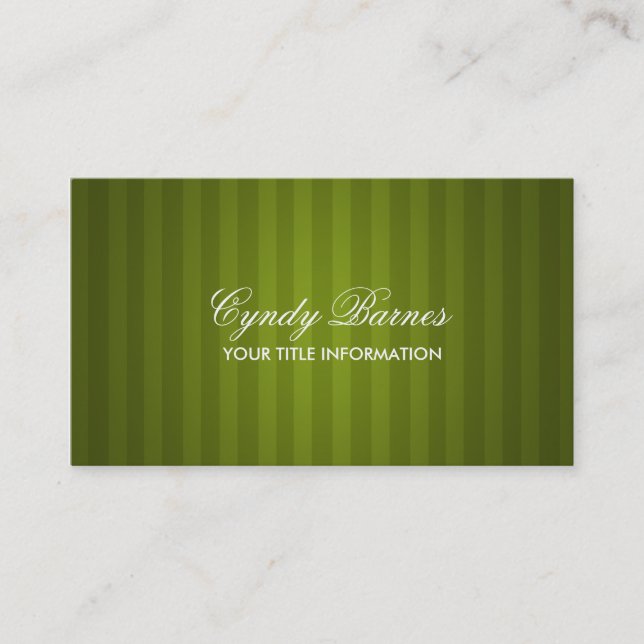 Green Strip Business Card Visitenkarte (Vorderseite)