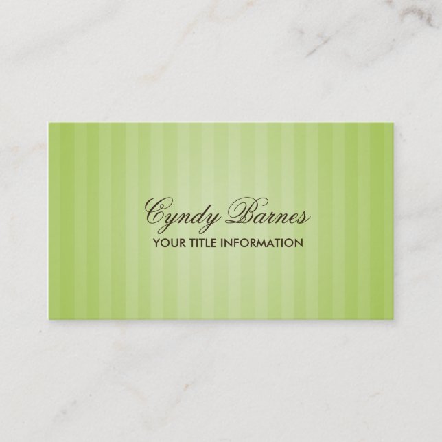 Green Strip Business Card Visitenkarte (Vorderseite)