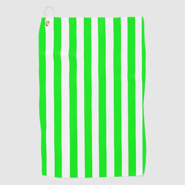 Green Strip Golf Handtuch (Vorderseite)