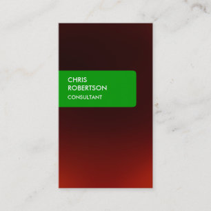 Green Strip Red Attractive Charm Business Card Visitenkarte