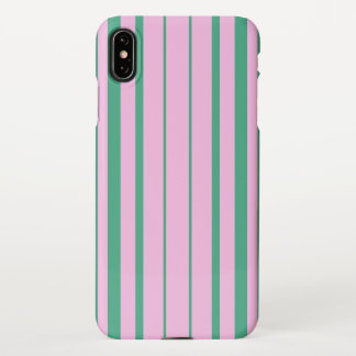 Green Stripes and Soft Pink iPhone XS Max Case iPhone Hülle