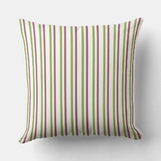 green strips throw pillow kissen