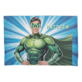 Green Superhero Boys Birthday Party Gift Kissenbezug