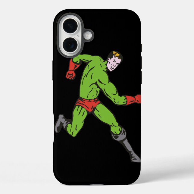 Green Superhero Case-Mate iPhone Hülle (Rückseite)