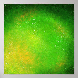 Green Supernova - Vibranly Digital Art Print Poster