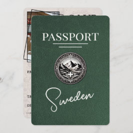 Green Sweden Passport Save the Date