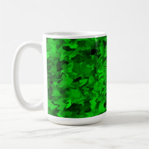 Green Swirl 15oz Tasse