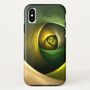 Green Swirl Floral Modernes Abstraktes Kunstmuster Case-Mate iPhone Hülle