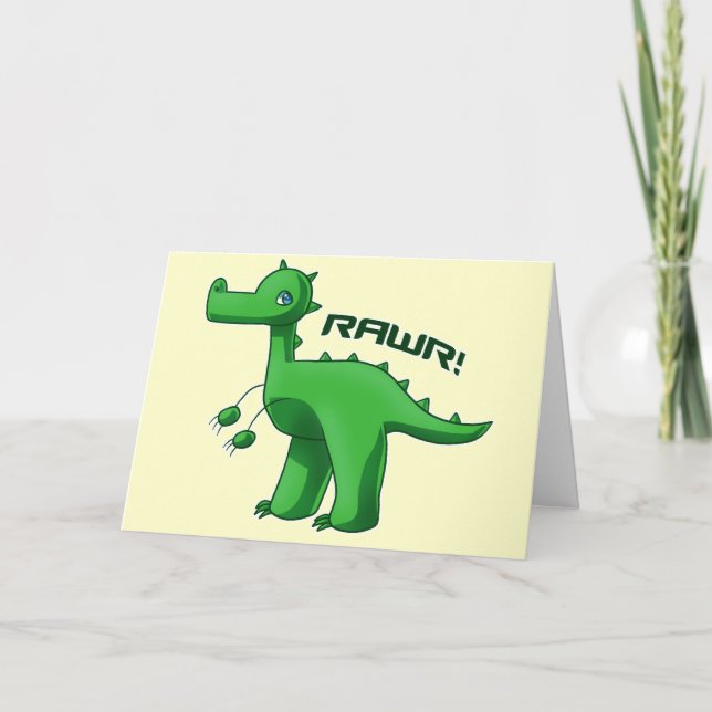 Green T-Rex Karte (Vorderseite)