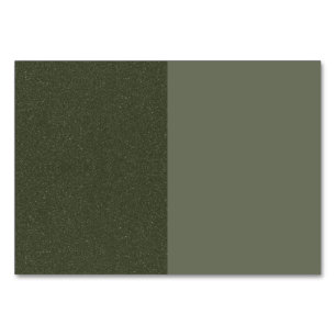 Green Table Card mit zwei Tonen Moos - Anpassbar Tischnummer