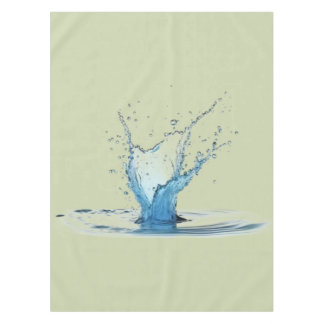 Green Tablecloth with Water Drop Impact Tischdecke