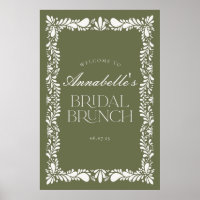 Green Talavera Tile Fiesta Bridal Brunch Willkomme