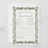 Green Talavera Tile Spanish Advisor für Babykarte