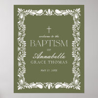 Green Talavera Tile Spanish Fiesta Taufe Willkomme