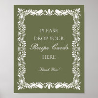 Green Talavera Tile Spanish Share a Recipe Bridal