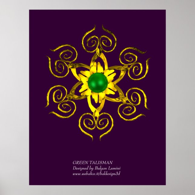 GREEN TALISMAN, lila Poster (Vorne)