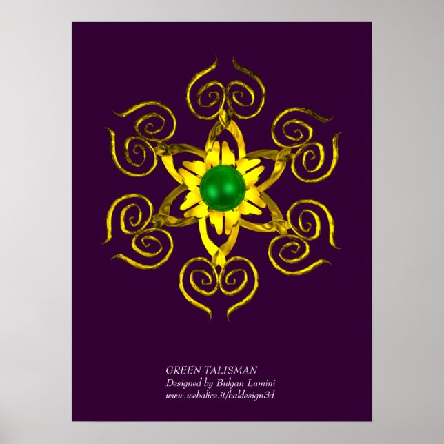 GREEN TALISMAN, lila Poster (Vorne)