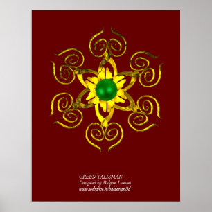 GREEN TALISMAN, rot Poster