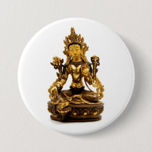 Green Tara Button