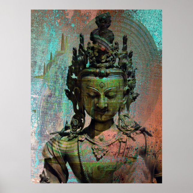 Green Tara Dakini Poster (Vorne)