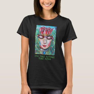 Green Tara Goddess Lotus Healing Buddha - BHKatti T-Shirt