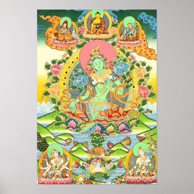 Green Tara Poster (Vorne)