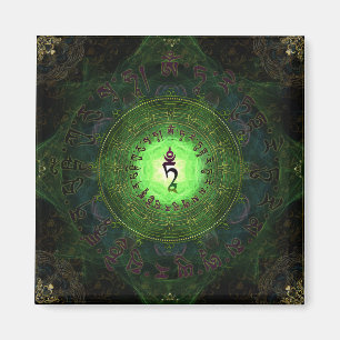 Green Tara - Schutz vor Gefahren und Leid Magnet