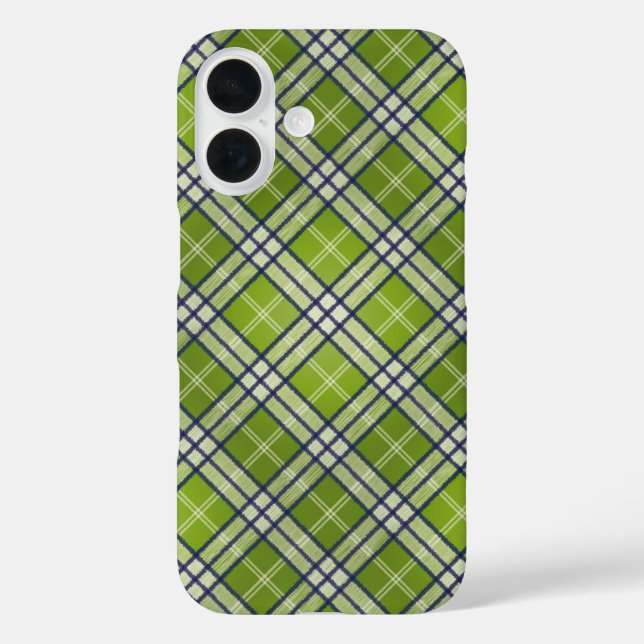 Green Tartan Case-Mate iPhone Hülle (Rückseite)