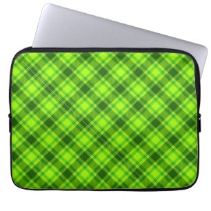 Green Tartan Checkered Kariert Pattern-57578 Laptopschutzhülle