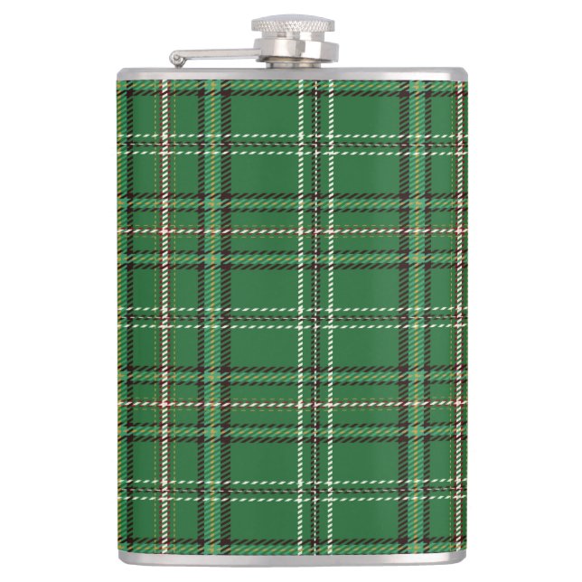 Green Tartan Flask Flachmann (Vorderseite)