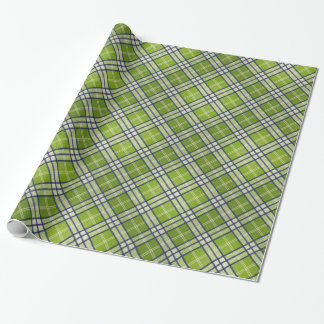 Green Tartan Geschenkpapier