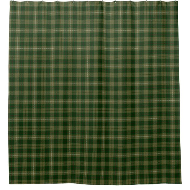 Green Tartan Kariert Duschvorhang (Vorderseite)