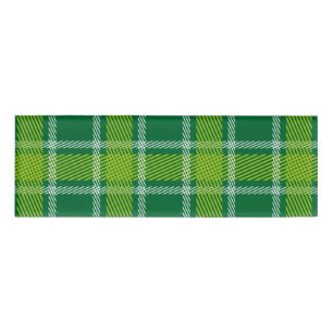Green Tartan Name Tag Namenschild